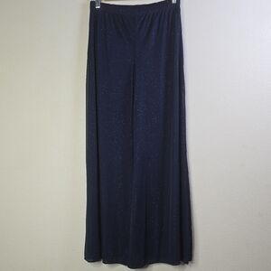 MSK Navy Wide Leg Sparkle Pants